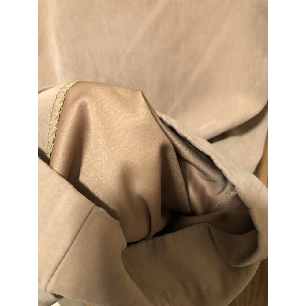 Alfred Dunner Pants Womens Size 18W Brown Faux Seude Lined 27" Inseam - Picture 9 of 10